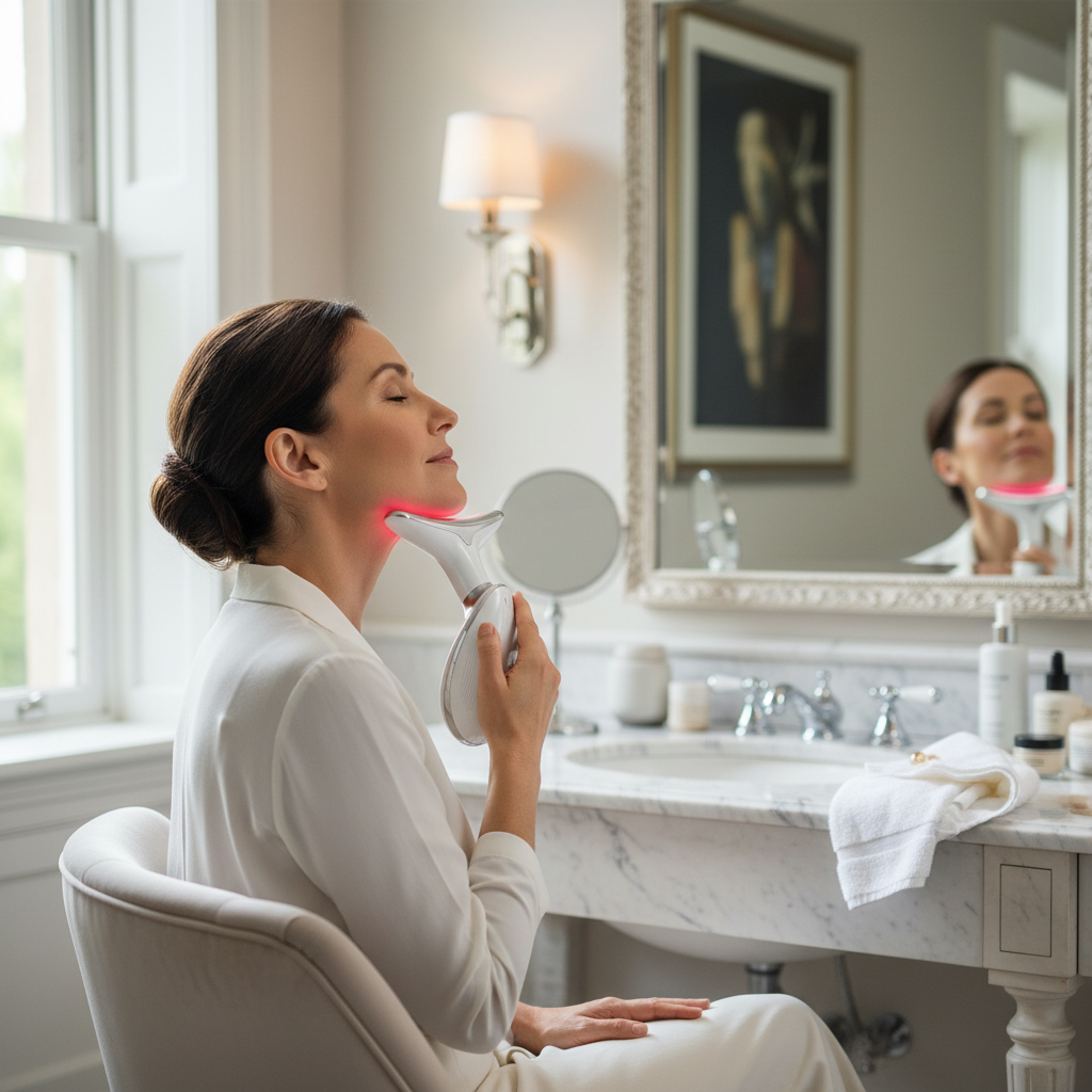 EMS Red Light Face & Neck Massager