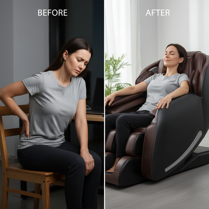 Favor-06 3D Massage Chair Brown